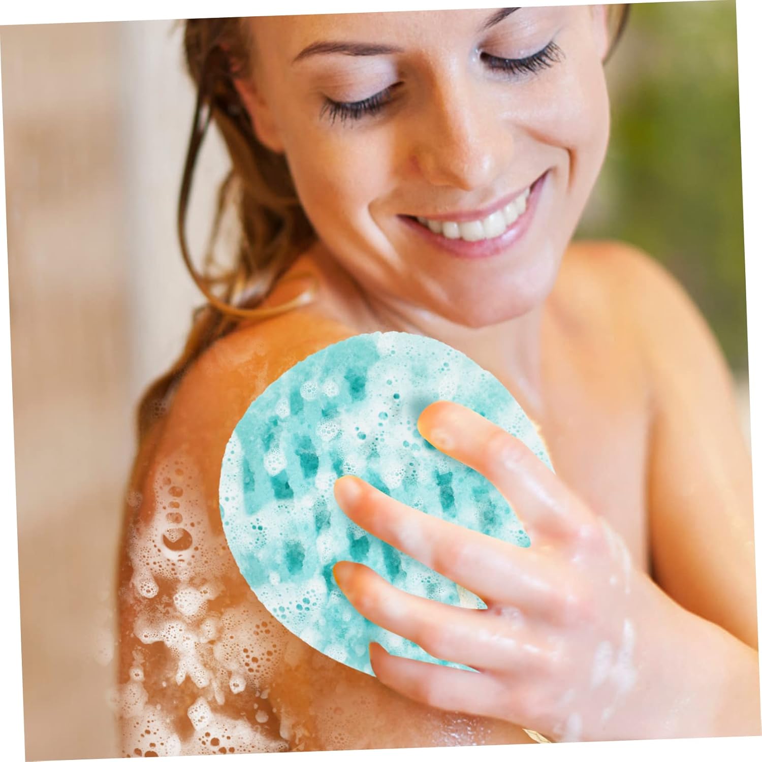 balacoo 5pcs Exfoliating Bath Sponges Shower Sponge Bathroom for Shower Back Scrubber Bathing Body Scrubber