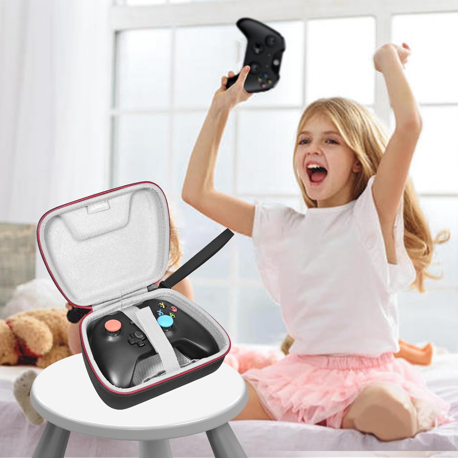 RLSOCO Carrying Case for 8Bitdo Ultimate 2C/Ultimate 2/64/Ultimate C/Ultimate 2.4G/Ultimate 3-Mode Wireless Controller and More | Compact Design with YKK Zipper & Scratch Protection (Case Only) - Image 7