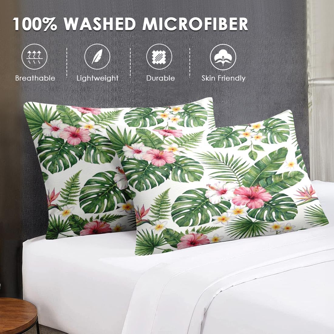 WeCozy Tropical Floral Comforter Set - Queen -7 WeCozy Tropical Floral Comforter Set - Queen -7