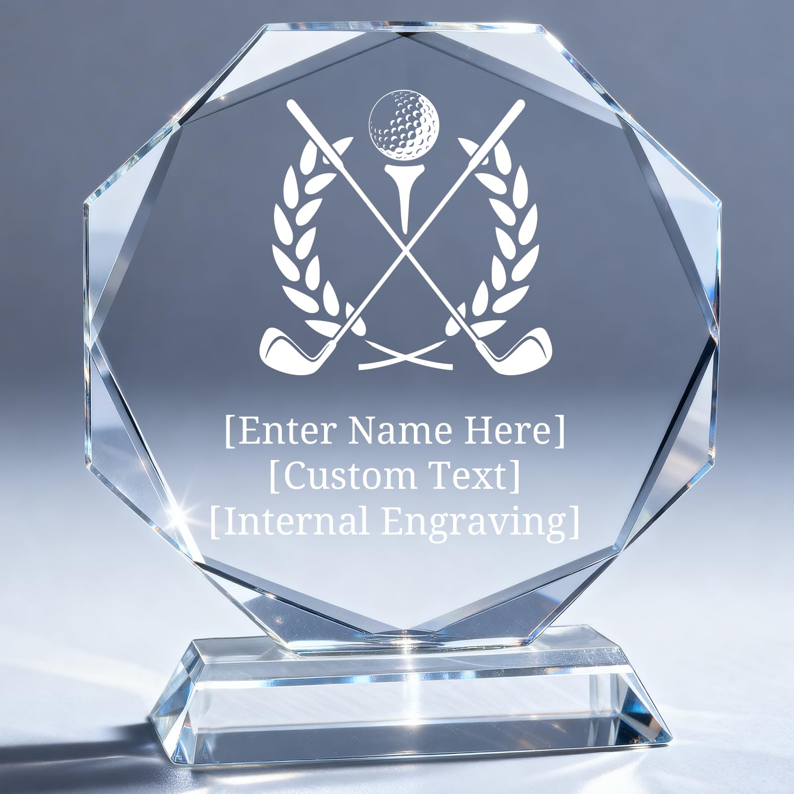 Custom Crystal Awards and Trophies – Personalized Engraved Glass Plaques for Employee Recognition, Appreciation, Farewell, Retirement, Coworker Gifts, Sports Achievements