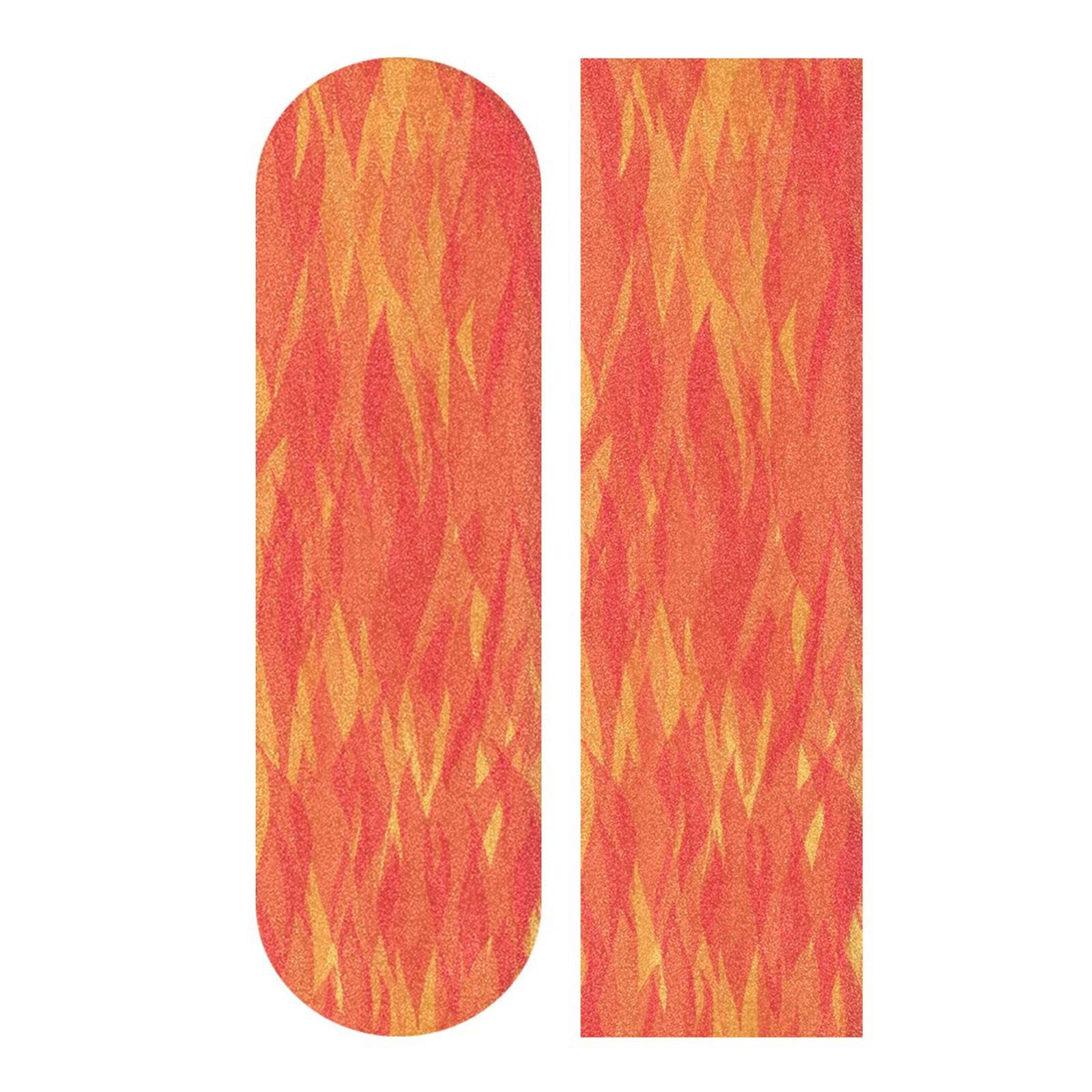 SDMKA Red Orange Flame Skateboard Grip Tape 9