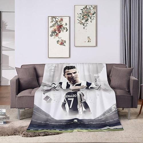 Miniatura 8 de Manta de franela polar súper ligera, suave, acogedora y cálida ropa de cama para sofá, sala de estar, dormitorio, todas las estaciones, 50 x 40