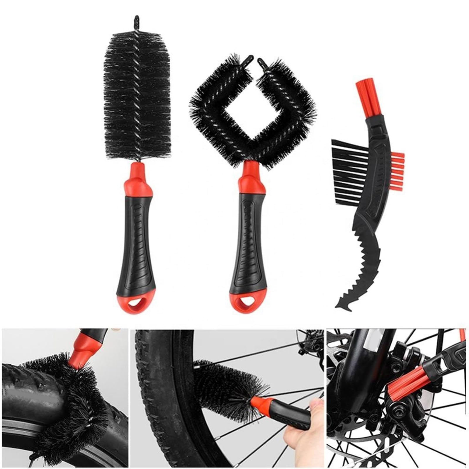 ZEXKENS 3lots Mountain Bicycles Brushes Portables Chain Chain Tool For Comprehensive Care