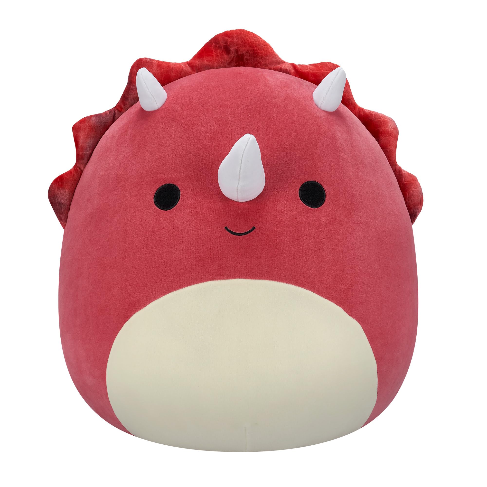 Squishmallows Original 20 Inch - Tristan the Red Triceratops Extra Large-Sized Ultrasoft Squishmallow Plush