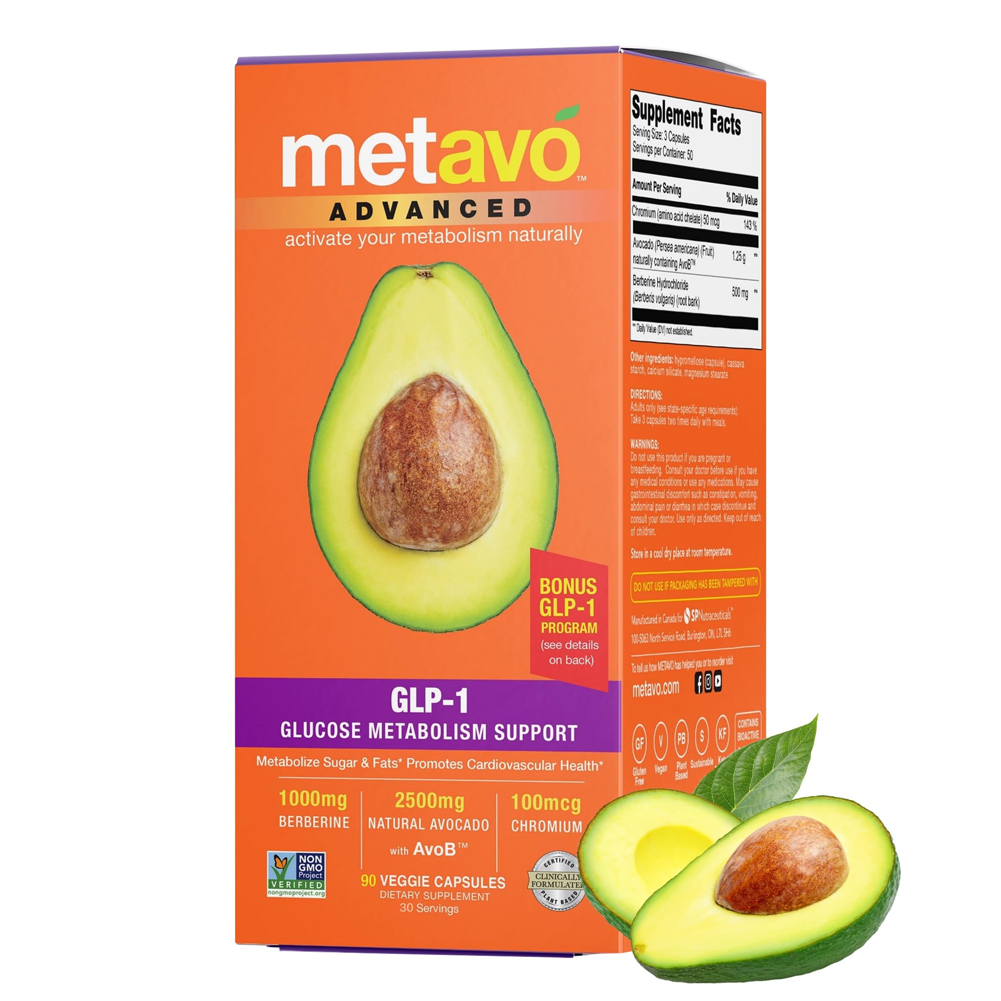 avocado glp 1 Amazon.com: Metavo Advanced GLP-1 Metabolism Support – Boost Metabolism,  Manage Glucose Spikes, & Enhance Energy – 90 Easy to Swallow Capsules :  Health & Household