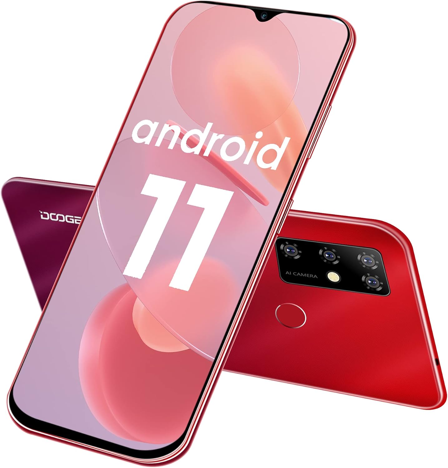 DOOGEE X96 Pro Smartphone, front and back view