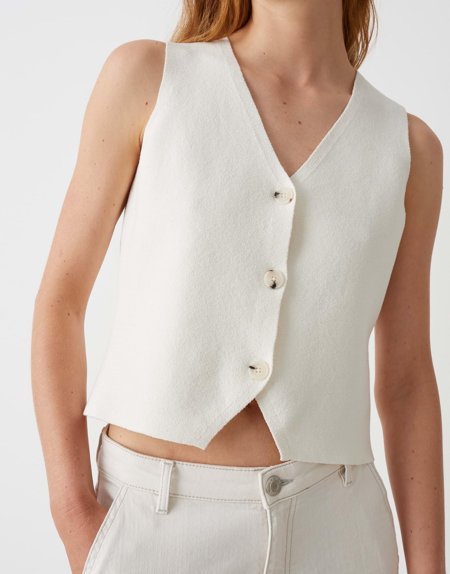 OPUS Damen Weste | Anzugweste DIFORA Slim aus Milano Strick