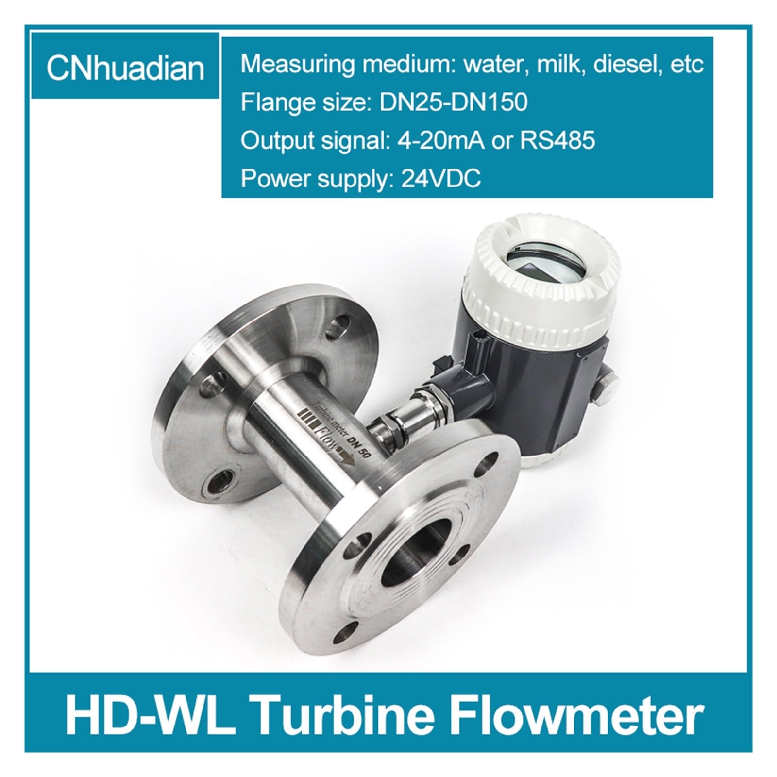 Wasserdurchflussmesser Mini rücksetzbarer Wasserdurchflussmesser, DN25 DN50 Wasserzähler(DN100)