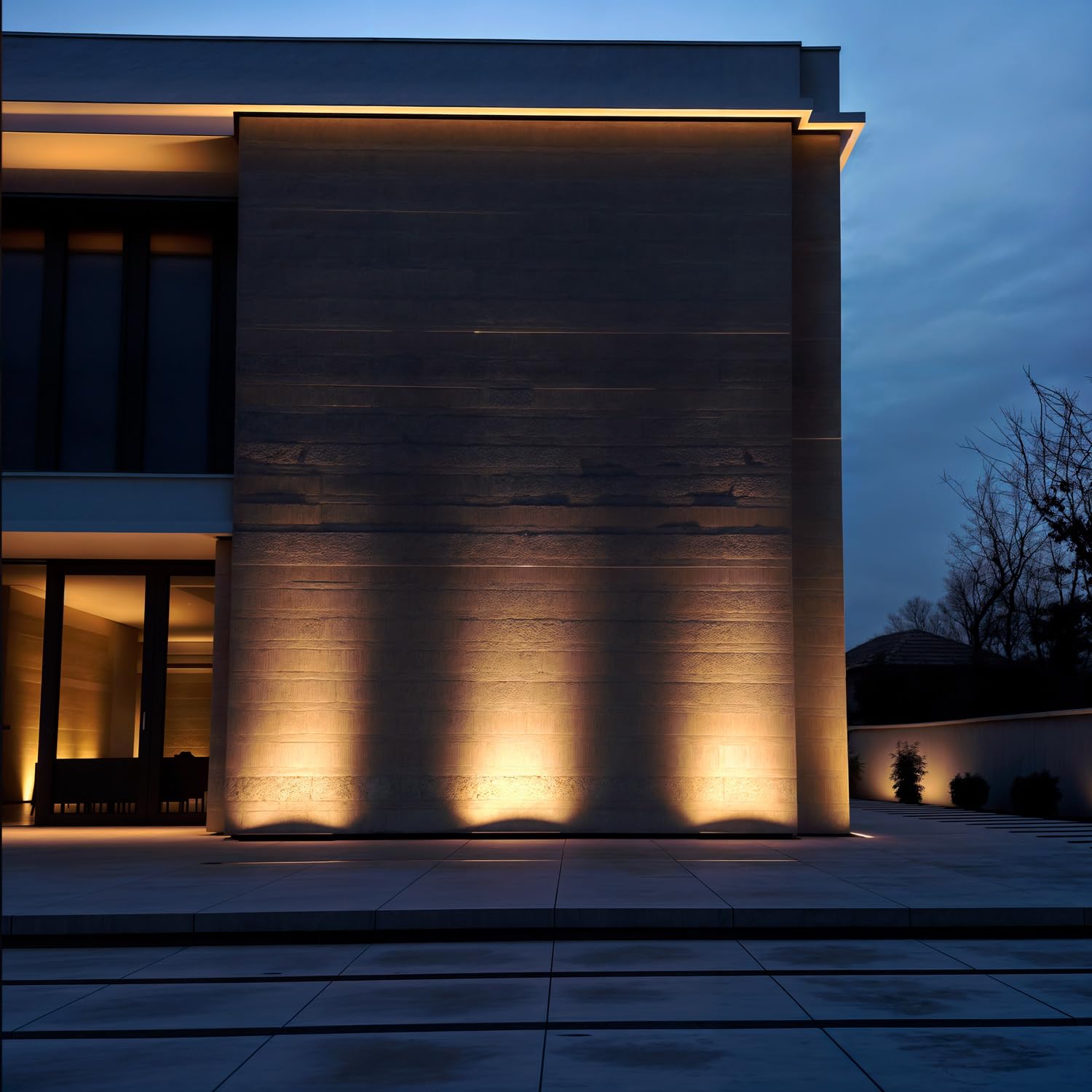 LEDKIA LIGHTING Bañador de Pared LED 38W IP65 100cm Enlazable WALL WASHER 3000K Blanco Cálido