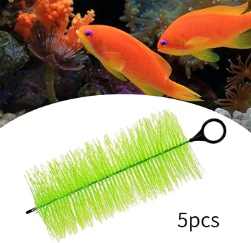 5Pcs Fish Pond Filter Brushes,Koi Pond Filter,Lightweight,Easy to Use,Fish Tank Aquarium Water Skimmer Cleaning Brush, 30cm