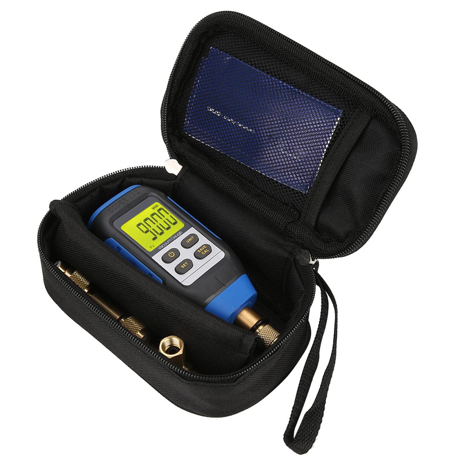 Digitales Vakuummessgerät, Hochpräzises Vakuummeter Tragbar Digital Vacuum Anzeige für Atmosphärische Umgebungen 0-50°C