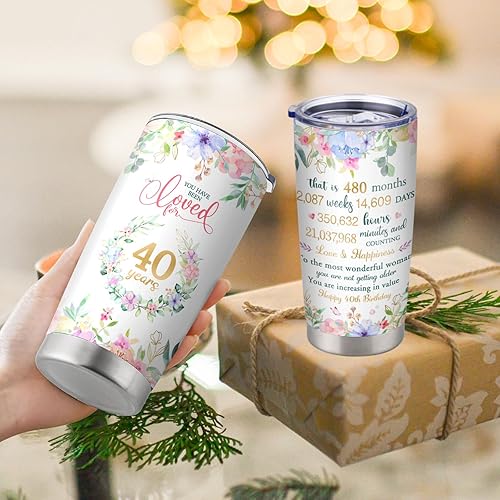 Miniatura 6 de Regalos de cumpleaños 75 para mujeres, ideas de regalo de vaso de cumpleaños de 75 años, regalo de feliz cumpleaños de 75 años para mamá, abuela,