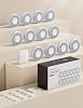 X-Sense XS0B-MR121 Smart Smoke Detector WLAN with Voice Output and 17 Locations Fire Detector Networked Smoke Detector 33 mm Fire Alarm with SBS50 Base Station Pack of 12