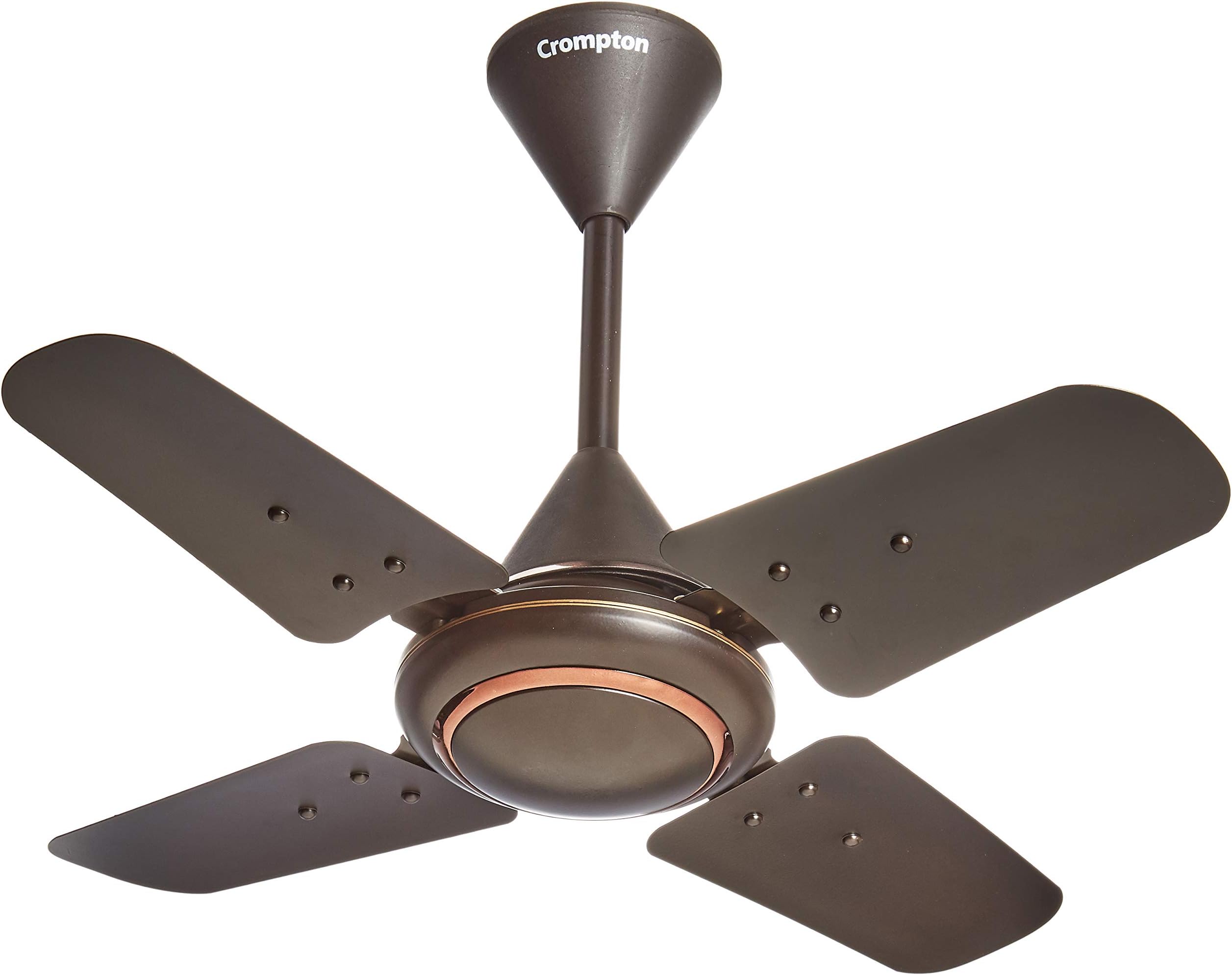 Ariyabriz 600 mm (24 inch) High Speed 4-Blade Anti Rust Small Ceiling Fan (Dark Raisin)