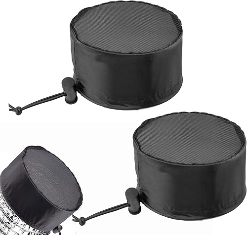 2 cubiertas de ventilación para tiendas de campaña de cultivo, cubiertas de ventilación de filtro de conducto a prueba de polvo de 6 pulgadas con