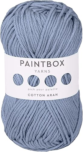 Miniatura 58 de Paintbox Yarns Hilo Aran 100% Algodón 1.76oz (50g), 93 Yardas (85m) - Lana Peinada Vino Tinto para Ganchillo o Tejer - Suave, Ligero para Suéteres