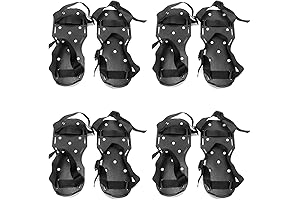 QWORK Gunite Spiked Shoes with 3/4” Short Spikes for Epoxy Flooring