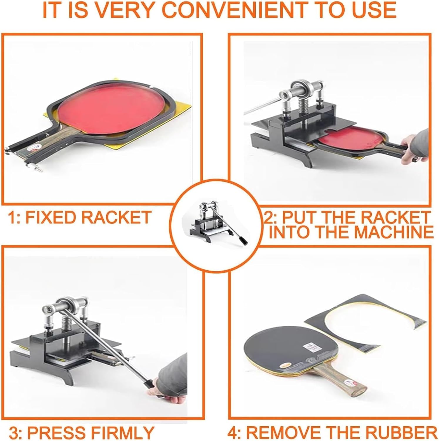 Table Tennis Racket Rubber Cutting Machine, Double Roller Bearing Leather Cutting Machines, Manual Table Tennis Rubber Edge Cutter, Rubbers Cutter for Penhold and Horizontal Grip