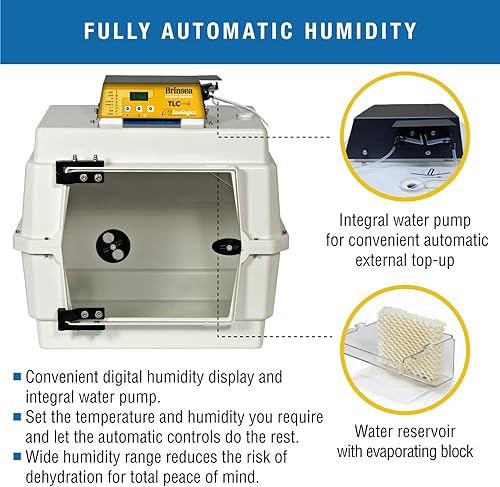 Miniatura 41 de Brinsea TLC-50 Zoologica II - Incubadora grande de cría de aves y recuperación de mascotas con control de humedad para animales enfermos, ideal
