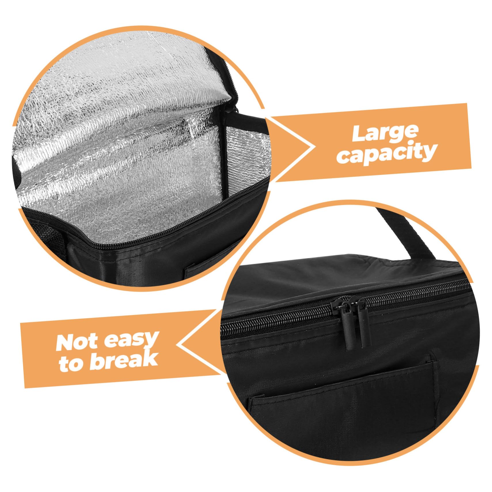 Bolsa Isotérmica Portátil de Oxford Bolsa de Almuerzo Aislada con Asa para Picnic Camping Trabajo y Almacenamiento de Alimentos