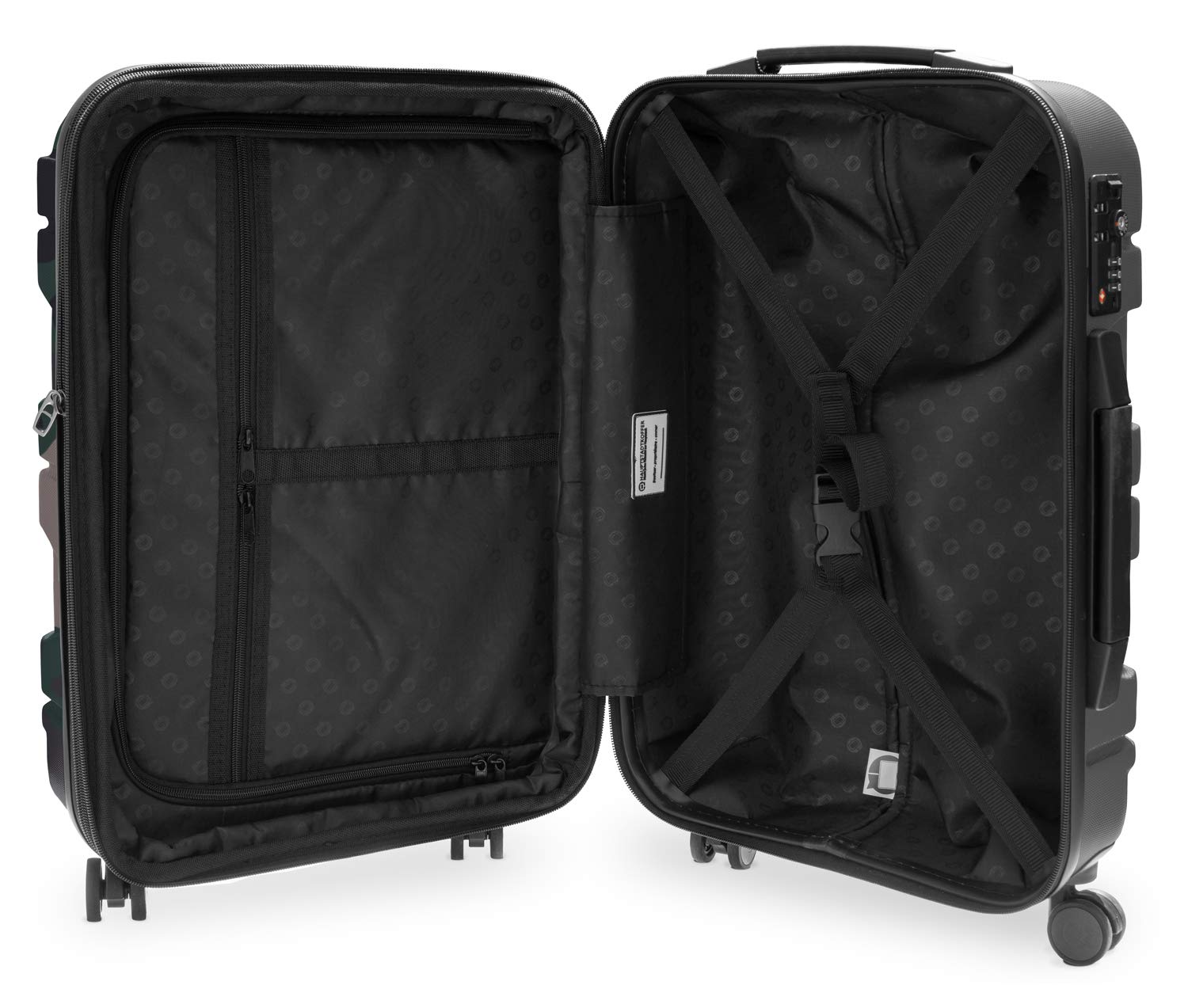 HAUPTSTADTKOFFER - X-Kölln - Equipaje de Mano Extensible, ABS, TSA, 55cm, 50L, Camuflaje