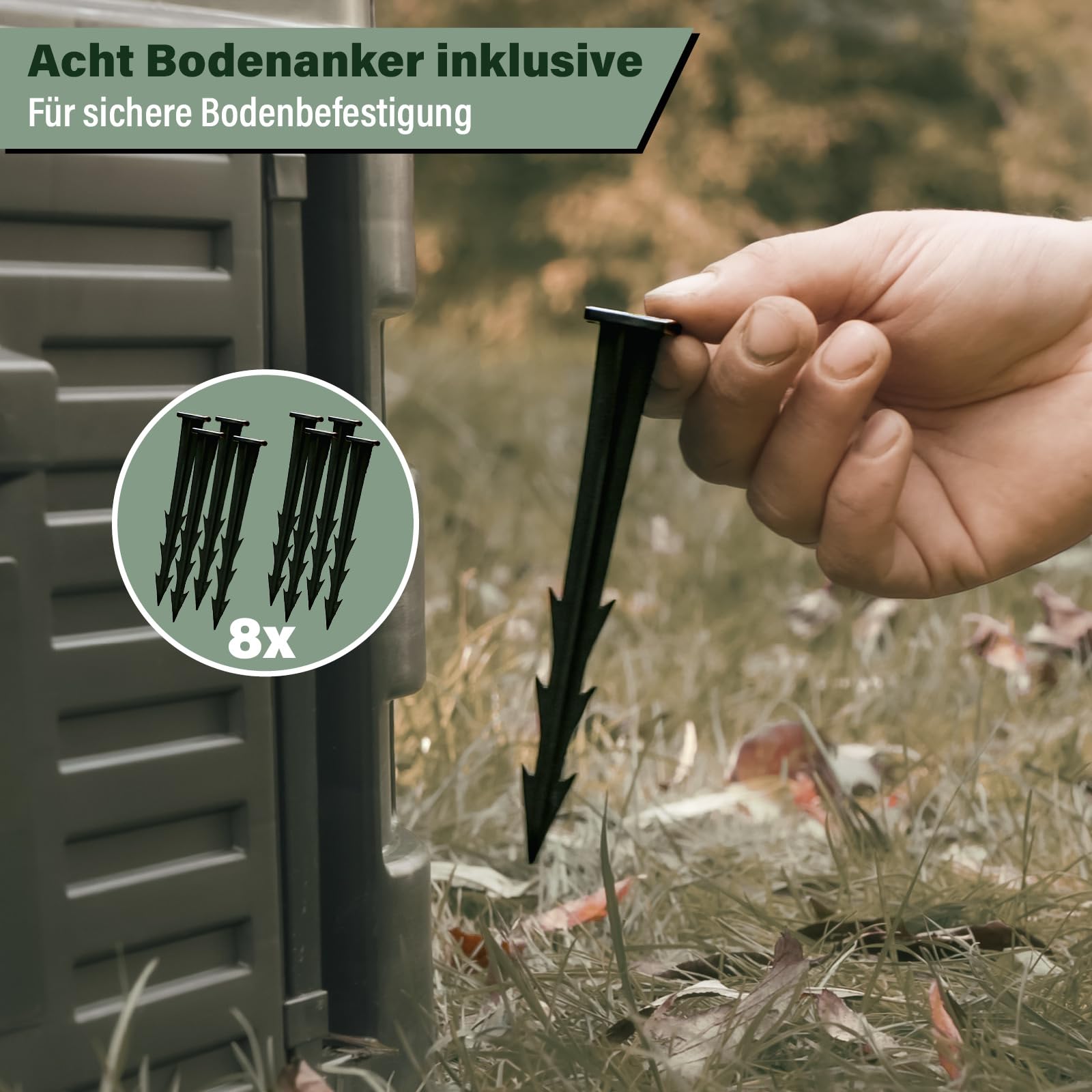 Modul Komposter 1120L schwarz Turm