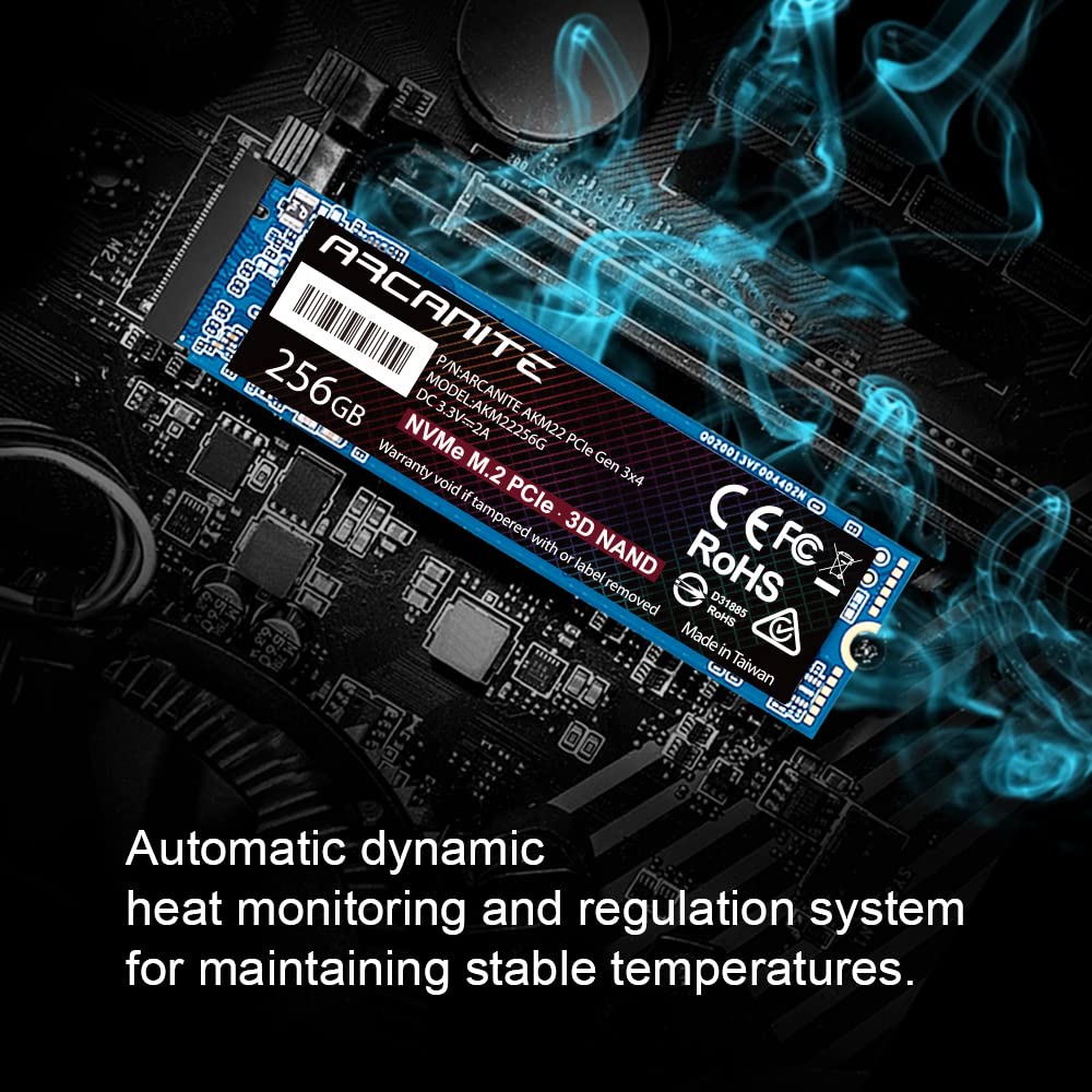 Amazon | ARCANITE SSD 256GB PCIe Gen 3.0 ×4 NVMe 内蔵M.2 2280