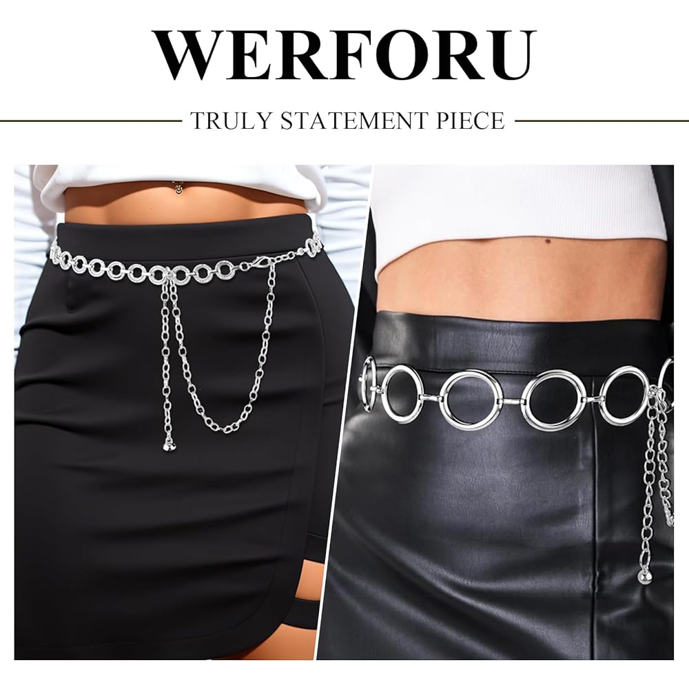 Cintura Donna A Catena Metallica - Vita Regolabile Per Jeans, Vestiti E Look Eleganti - Foto 6