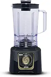 Liquidificador Arno Powermax Autolock 1400W LN82, Cinza Chumbo, com 6 Lâminas Powelix Pro, Tecnologia Anti Vazamento, Comfort Control e Limpeza Fácil, 110V