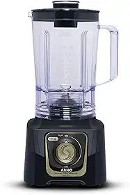 Liquidificador Arno Powermax Autolock 1400W LN82, Cinza Chumbo, com 6 Lâminas Powelix Pro, Tecnologia Anti Vazamento, Comfort Control e Limpeza Fácil, 110V