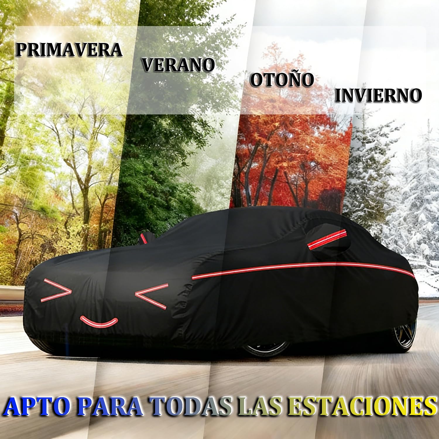 Funda Coche Exterior para Dacia Bigster (2025-2026) Forro Suave, Transpirable, Antiviento, Impermeable, Tejido Oxford, Anti-UV, 4 Estaciones