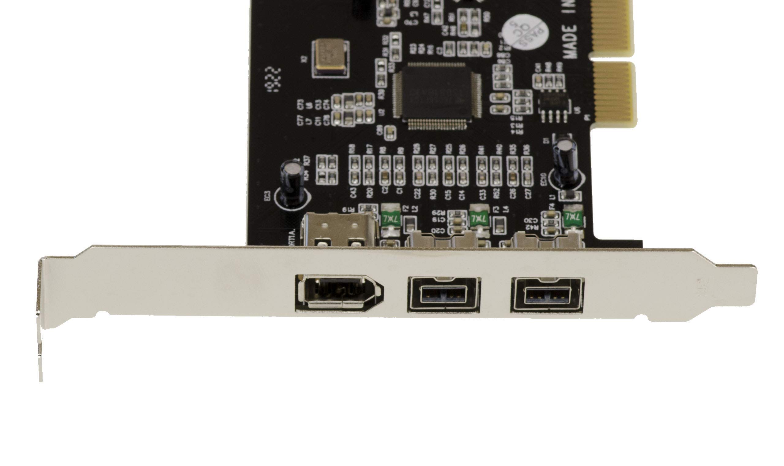 KALEA-INFORMATIQUE Tarjeta controladora PCI Firewire 800 y 400 IEEE1394A e IEEE1394B en Puerto PCI de Salida 2+1 con chipset TI SN082AA2