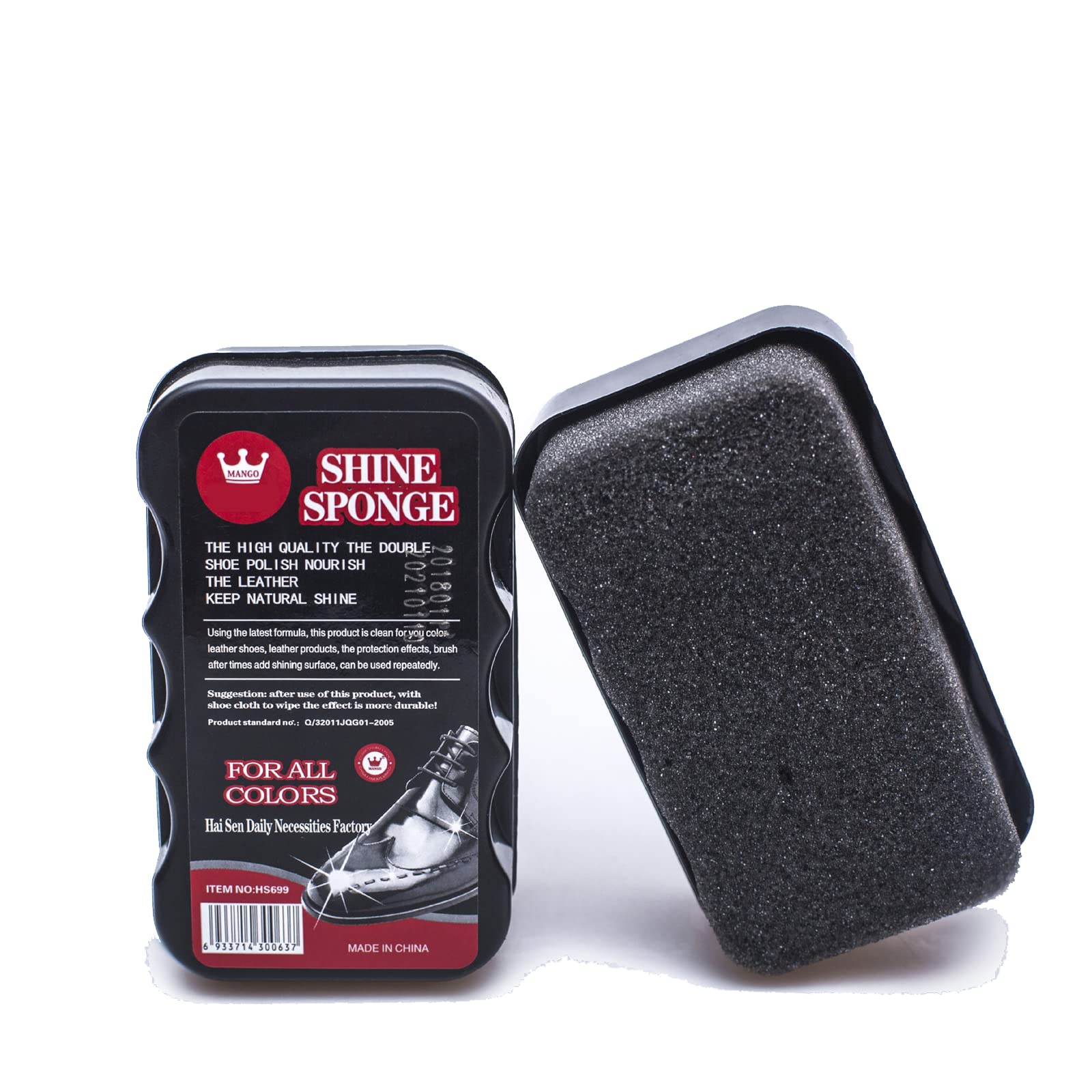 GenericMango colorless leather shoes care portable Instant Shine Sponge shoe wax，shoe cleaner，shoe polish，shoe shine sponge，travel shoe shine