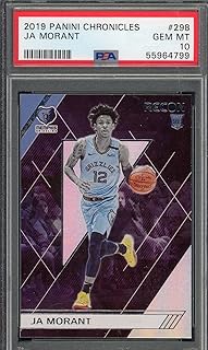 Ja Morant 2019 Panini Chronicles Basketball Rookie Card RC #298 Graded PSA 10