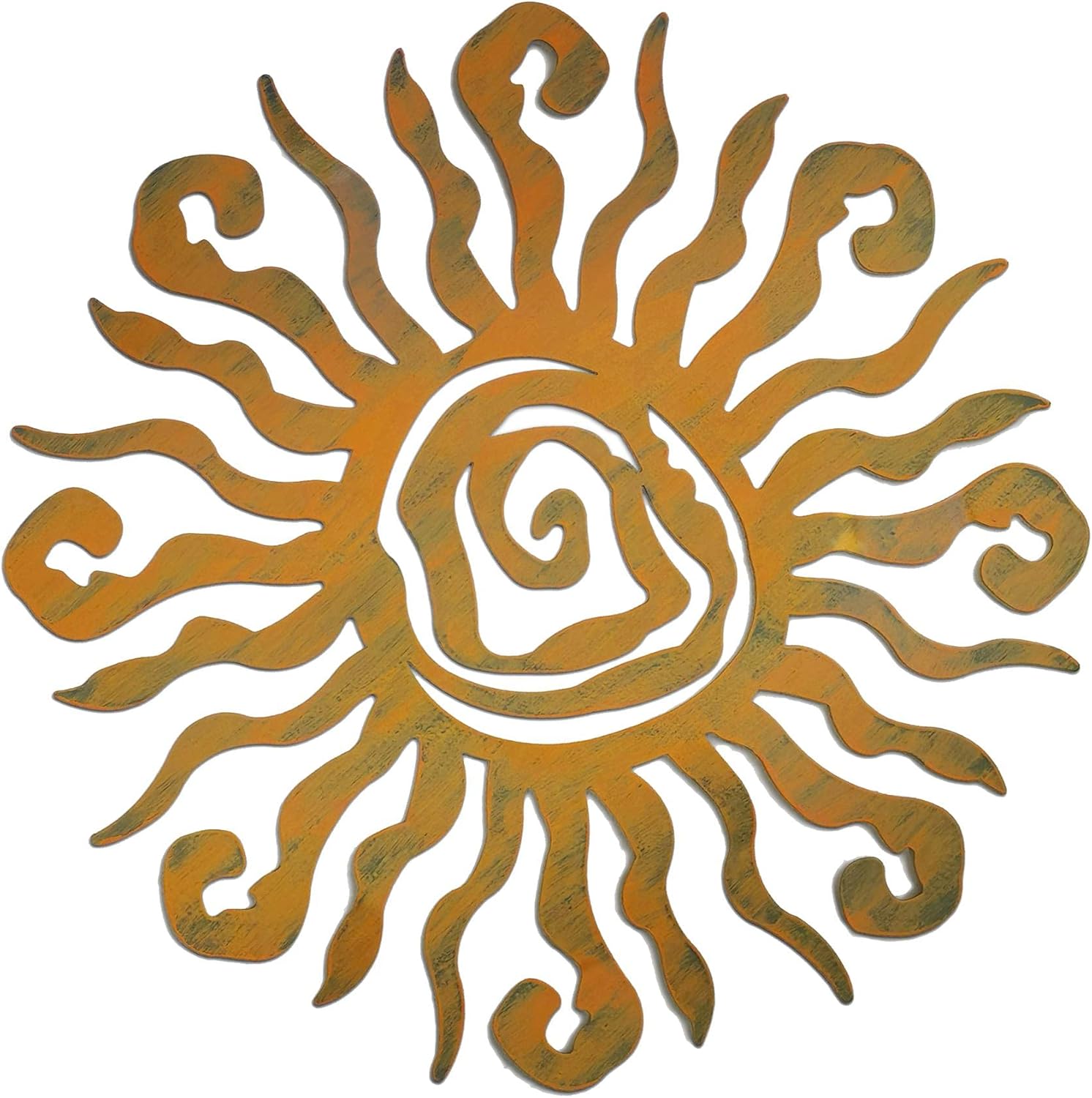 Kufika Wacky Sun Outdoor Metal Wall Art, 3D Metal Sun Wall Decor Hanging for Home