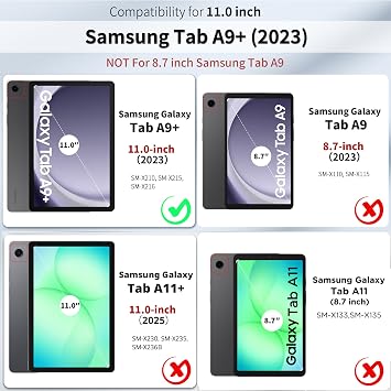 CACOE Case for Samsung Galaxy Tab A9+ Plus Tablet 11 Inch 2023