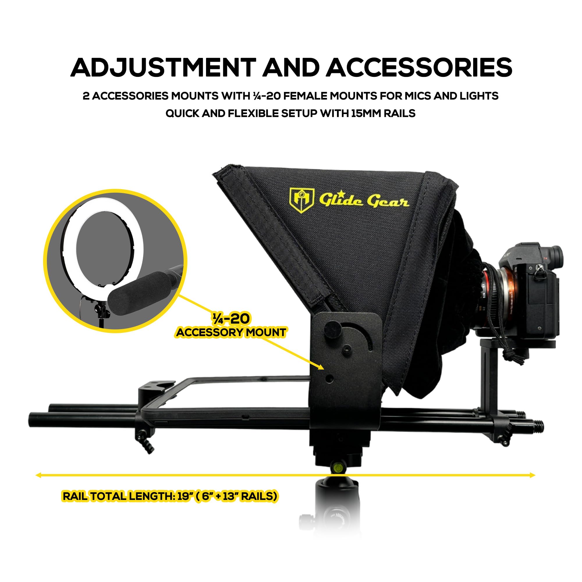 Amazon.com : Glide Gear TMP 500 Teleprompter – DSLR, Tablet