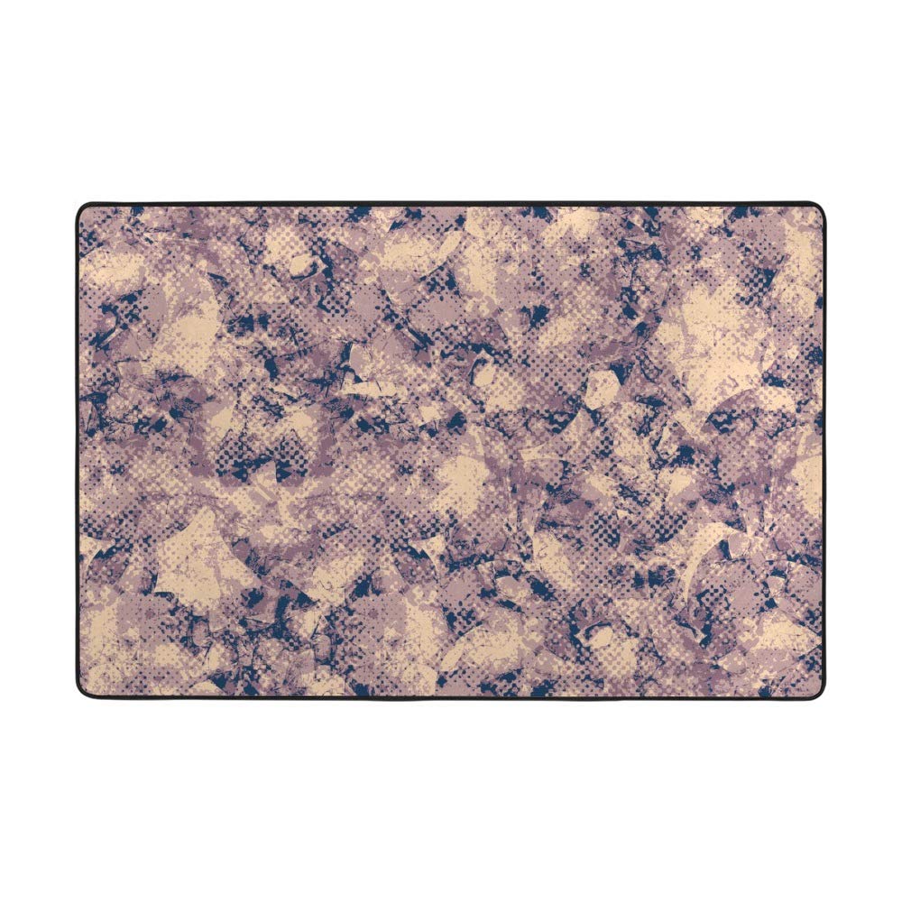 Tapis velours corail motif abstrait de qualite superieure pour salon et chambre
