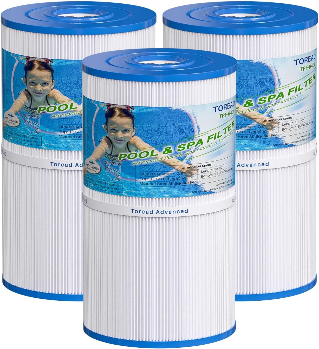 TOREAD Watkins 30 Sq Ft Spa Filter