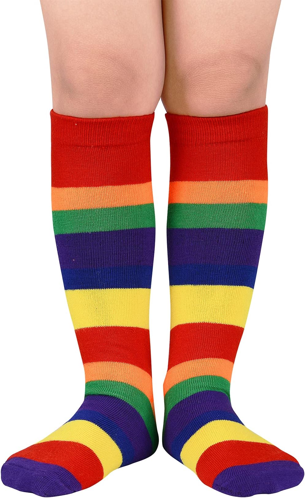 Kids Soccer Socks Soft Cotton Toddler Soccer Socks for Boys and Girls Knee High Sports Tube Socks