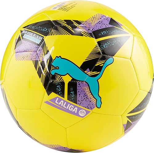 Miniatura 6 de Puma ORBITA LALIGA 1 Machine Stitched Soccer Ball Pelé Amarillo Multicolor AH24,Fluo Naranja-multicolor SS25,https://www.amazon.com/dp/undefined