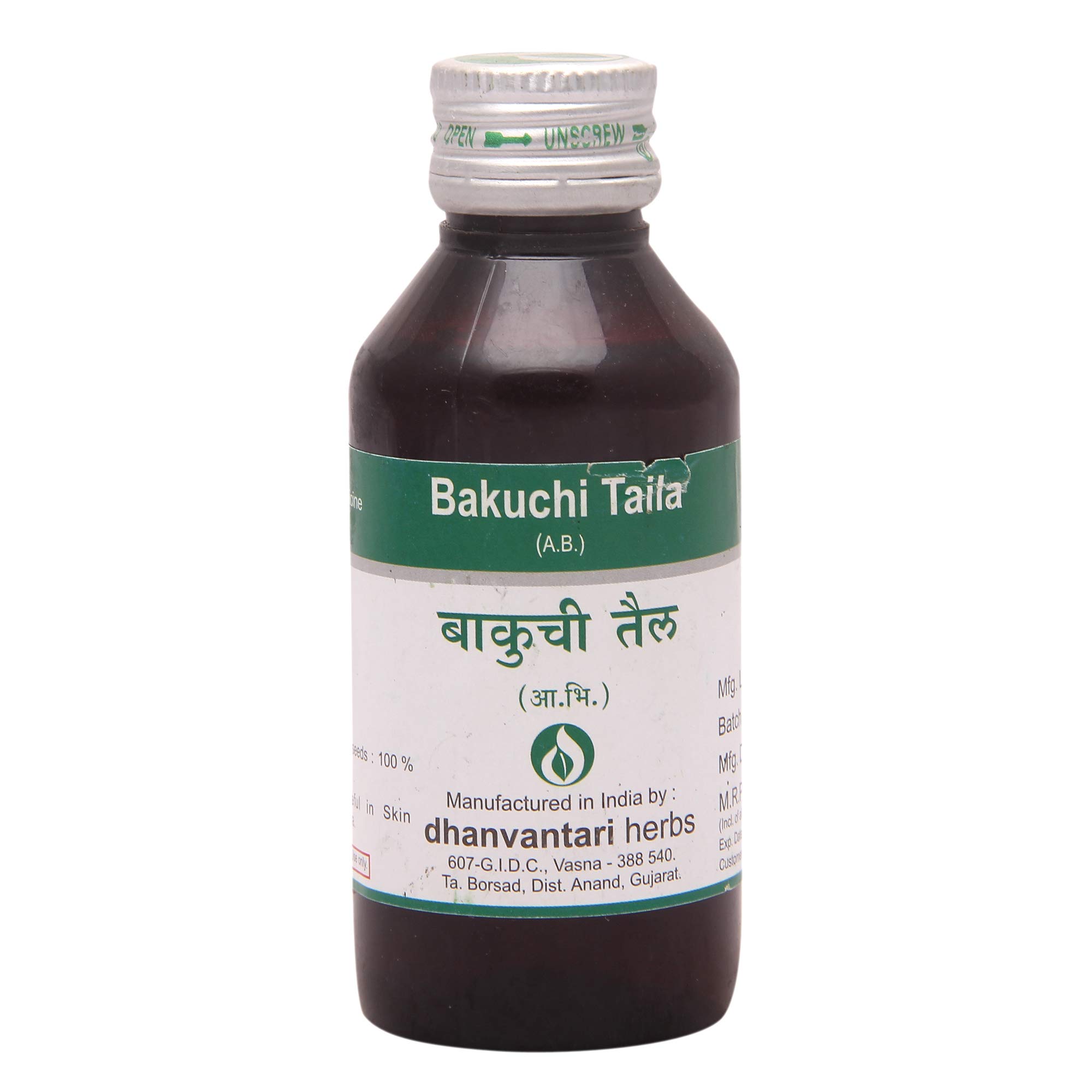 DhanvantariBakuchi Taila-100 Ml (Pack of 4)
