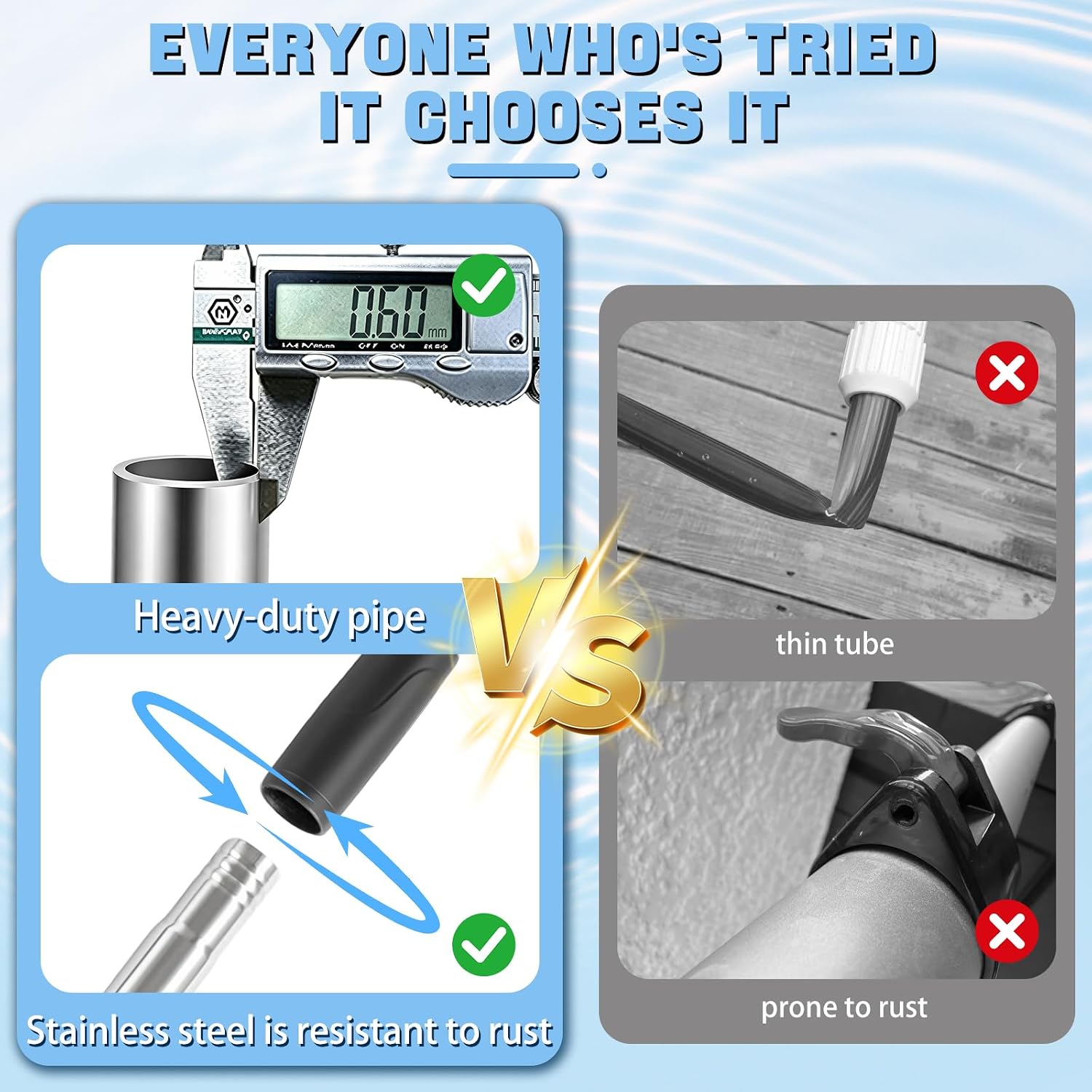 Pool Cleaner Extension Pole 2.5–12.3 Feet: Heavy-Duty Pool Extension Pole for Filter Brushes and Vacuum Heads Adjustable Thickened Steel Construction with Sponge Handle (Pool Pole)