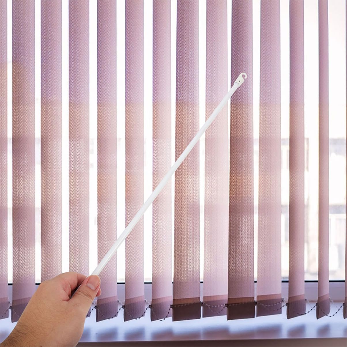 6pcs Vertical Blind Tilt Wands Fiberglass Window Blind Sticks Easy Installation Openers for Home and Lightweight Accessories