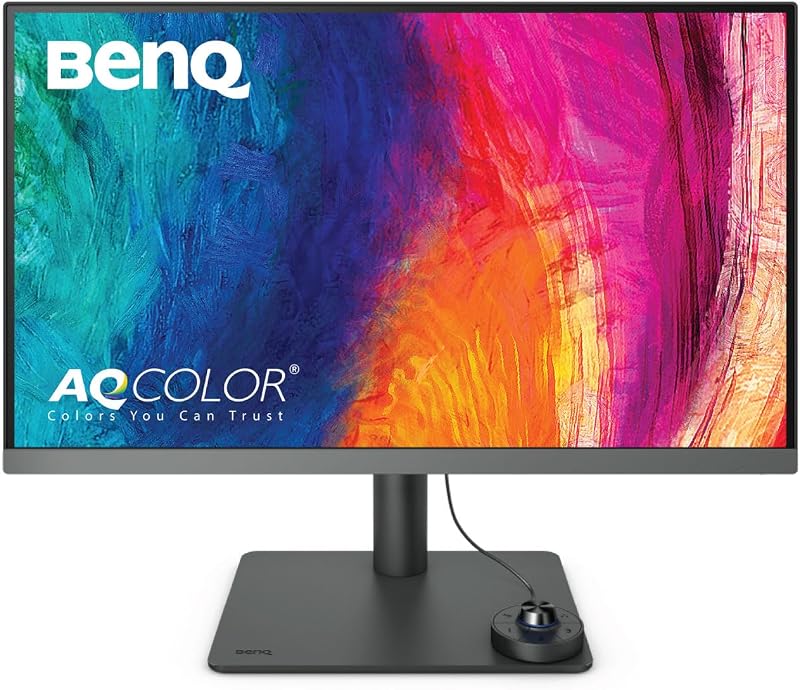 PD2706U Mac-Ready Monitor 27” 4K UHD, 90W USB-C, 99% sRGB, 95% P3, DeltaE ≤3, DisplayHDR 400, IPS, AQCOLOR, Factory-Calibrated, Uniformity, HotKey Puck, Ergonomic, DisplayPort, KVM, USB Hub | 99% sRGB, 95% P3, DeltaE ≤3, DisplayHDR 400, Factory-Calibrated, DisplayPort, KVM, USB-C(90W), USB Hub, Height Adjustable