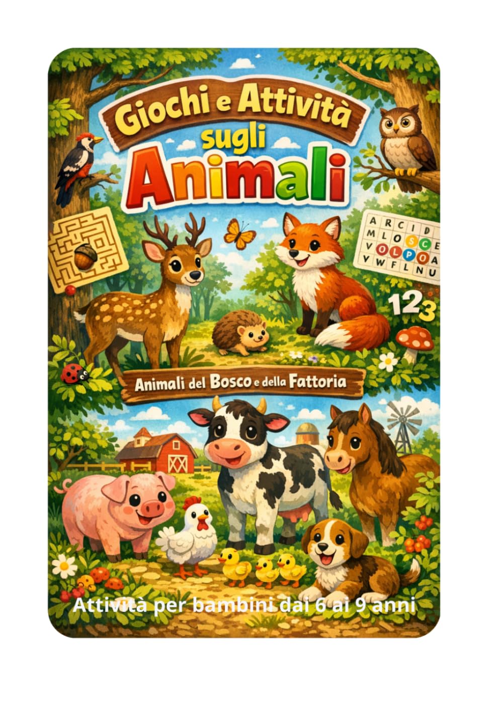 Giochi e attività sugli animali: Animali del bosco e della fattoria
