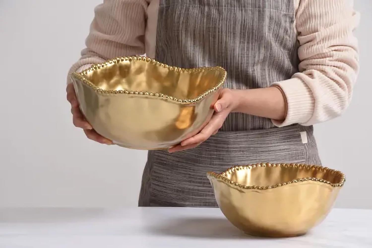 Pampa Bay Salad Bowl (Gold Tone)