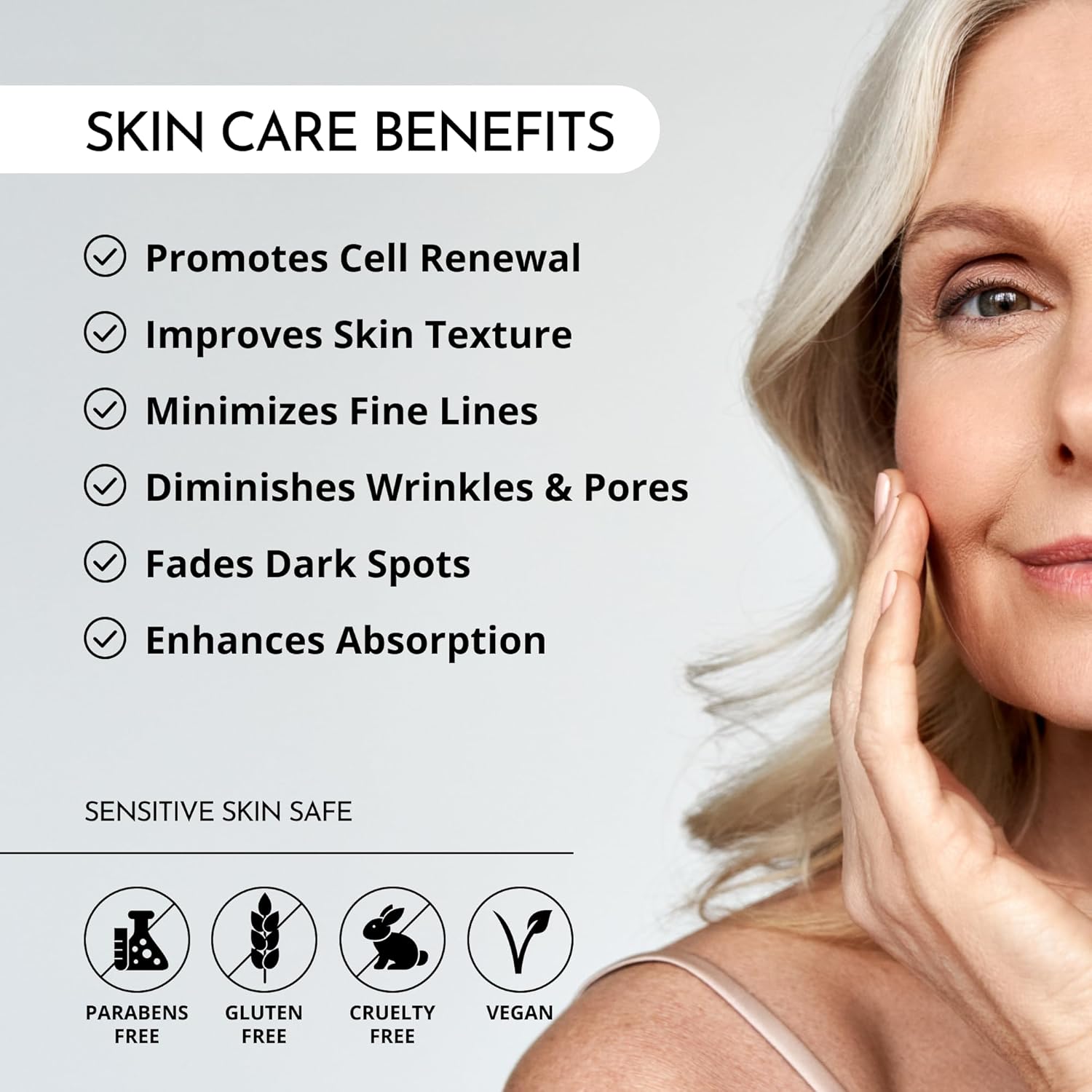 MAELOVE Night Renewer Night Cream with 2-in-1 Glycolic Acid Treatment, Unscented, For Sensitive Skin - Image 3