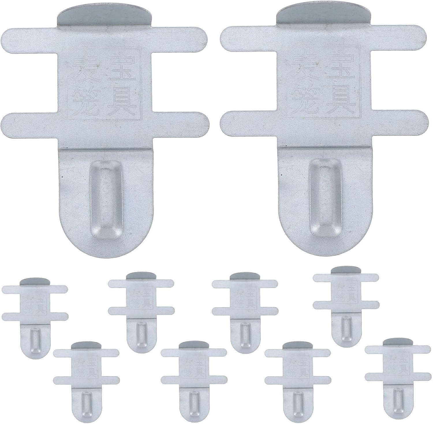 10pcs Stainless Steel Cage Clips for Rabbit Cage Food Box | Silver Securing Clamps, Easy Installation and Adjustable Height, Versatile Use for Homes