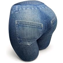 The Buttress Pillow Butt-Shaped Body Pillow for Sleep & Stress Relief | Premium All-Natural Latex, Ergonomic Neck Support for Side/Back/Stomach Sleepers | Washable Yoga-Pant Cover
